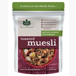 Brookfarm Wholesale 1.5kg Toasted Macadamia Apricot Coconut Muesli