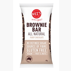 Gluten Free Natural Fudgy Choc Brownie - Kez's Kitchen - Good Food Warehouse
