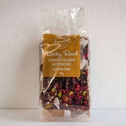 76g Turkish Delight Pistachio Rocky Road | Bellarine Brownie Company | Good Food Warehouse