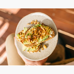 Avocado & Ricotta Smash with Nutty Granola | Brookfarm Muesli Suppl ier | Good Food Warehouse