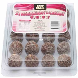Cafe Balls | Strawberry & Cream Ball Supplier | Good Food Warehouse