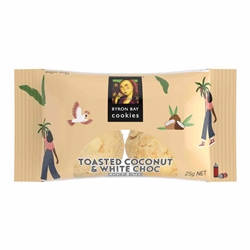 Byron Bay Cookies Distributor | Toasted White Choc Twin Packs | Good Food Warehouse