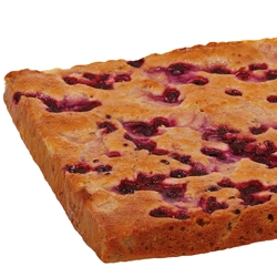 Gluten Free Pear Raspberry Slab Cake