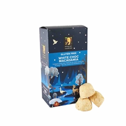 Gluten Free White Chocolate Macadamia Winter Wonderland Christmas Cookies