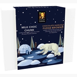 Milk Choc Chunk & Choc Hazelnut Fudge Brownie Winter Wonderland Christmas Cookies