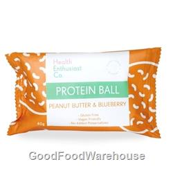 Peanut Butter Blueberry Single Wrapped Protein Balls | Good Food Warehouse
