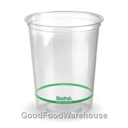 Clear Cold Bowls 960ml from BioPak Green Stripe