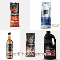 Arkadia Cafe Powders, Coffee Syrups & Sauce Sample
