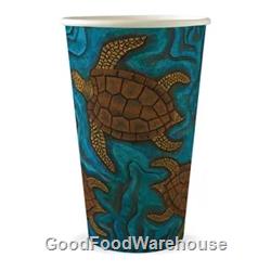 BioPak Indigenous Art Series 16oz (90mm) Single Wall Coffee Cups 1000 per Carton