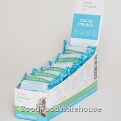 Health Enthusiast Cacao Crunch Single Wrapped Protein Balls & Display Box
