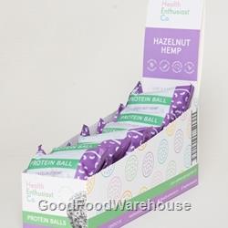 Health Enthusiast Hazelnut Hemp Single Wrapped Protein Balls with Display Box