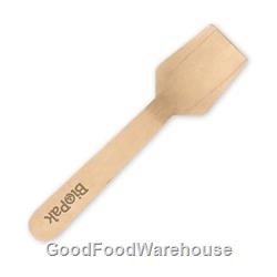 Branded Wooden Ice Cream Spoon from BioPak
