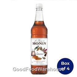 Monin caramel flavoured syrup 1 litre bottle
