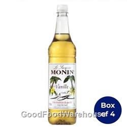 Monin vanilla flavoured syrup 1 litre bottle wholesale prices