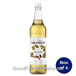 Monin hazelnut flavoured syrup 1 litre bottle wholesale prices
