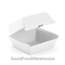 BioBoard Large White Burger Boxes (150)