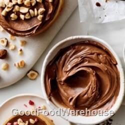 Bakels choc hazelnut spread soft serve topping chocolate hazelnut drizzle