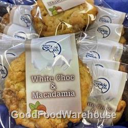 Melbourne Cookie Co. White Choc & Macadamia chunky cookies supplied wholesale to cafés and foodservice venues across Australia.
