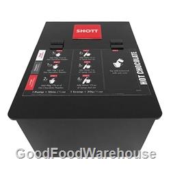 SHOTT 2kg powder container with levelling arm for café beverage powder storage and portion control