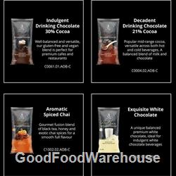 Art of Blend Winter Deal wholesale café beverage bundle featuring 21% Decadent Drinking Chocolate, 30% Indulgent Drinking Chocolate, Aromatic Spiced Chai and Exquisite White Chocolate with free delivery.