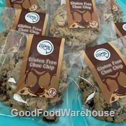 Gluten Free Choc Chip Cookies individually wrapped for cafes, coffee shops and foodservice venues, supplied wholesale across Australia.