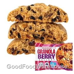 Cookie Man Berry & Granola Cookie with real berries and crunchy granola, available at the best wholesale prices for cafes and foodservice with free delivery Australia-wide.